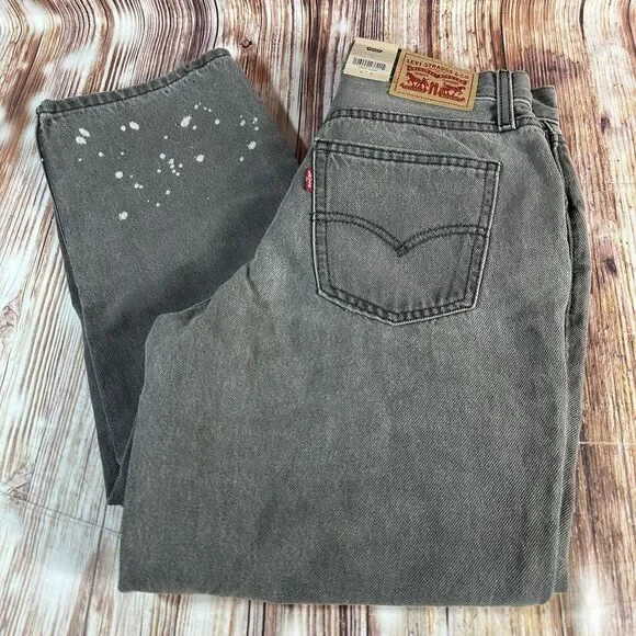 NEW Levi's LOW PRO STRAIGHT Leg Size 26 Gray Mid Rise Jeans Denim Pants 28x30 - Picture 15 of 15